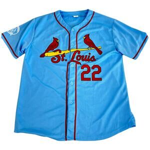 St. Louis Cardinals Mens XL Jersey Victory Blue Stadium Giveaway Flaherty 22
